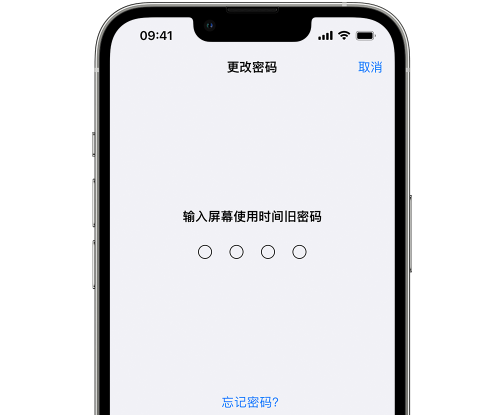 忻州iPhone屏幕维修分享iPhone屏幕使用时间密码忘记了怎么办 