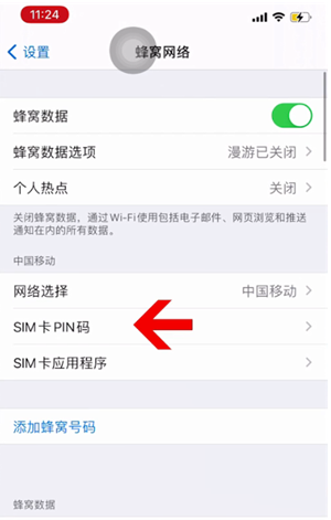 忻州苹果14维修网分享如何给iPhone14的SIM卡设置密码 