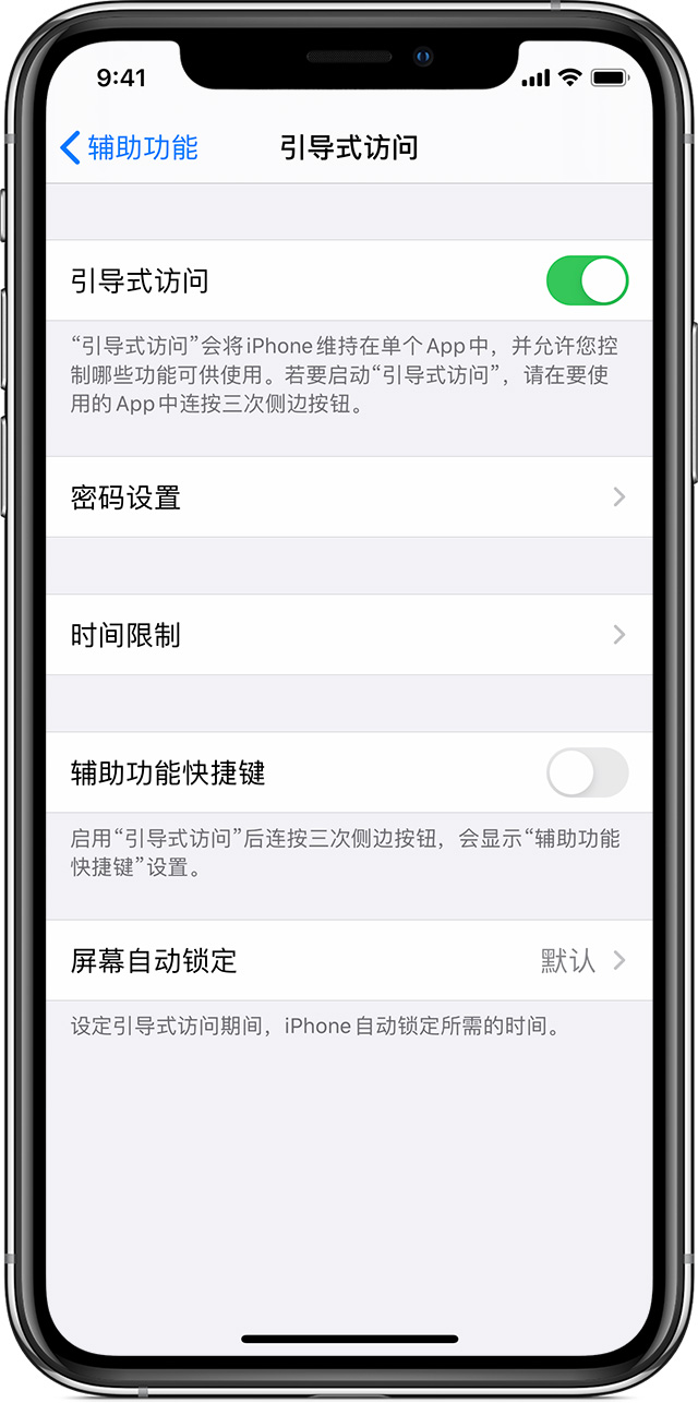 忻州苹果手机维修分享如何在 iPhone 上退出引导式访问 