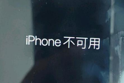 忻州苹果服务网点分享锁屏界面显示“iPhone 不可用”如何解决 